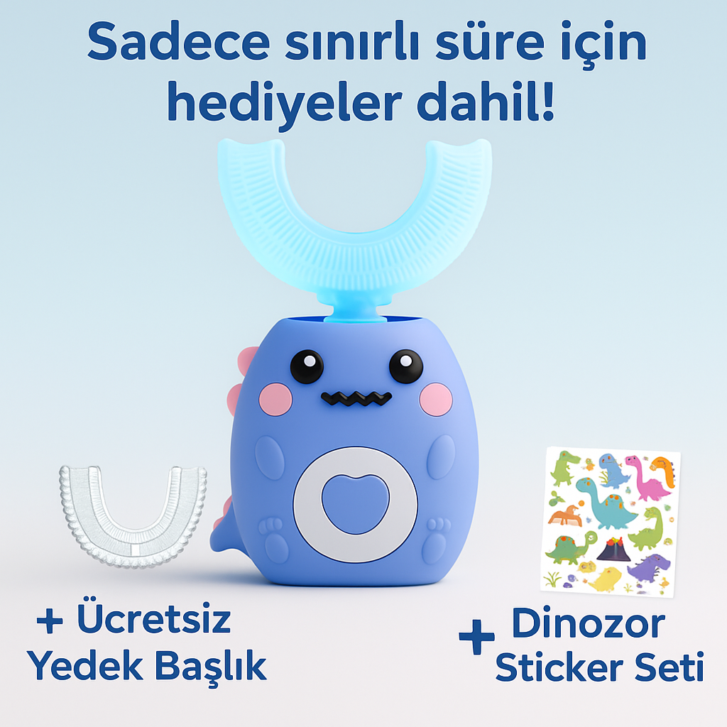 KidSelects | DinoFırça 360° Çocuk Diş Fırçası