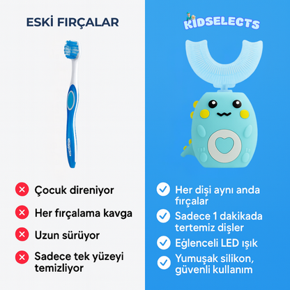 KidSelects | DinoFırça 360° Çocuk Diş Fırçası